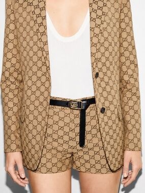Gucci GG Leather Tie Belt size 100 40